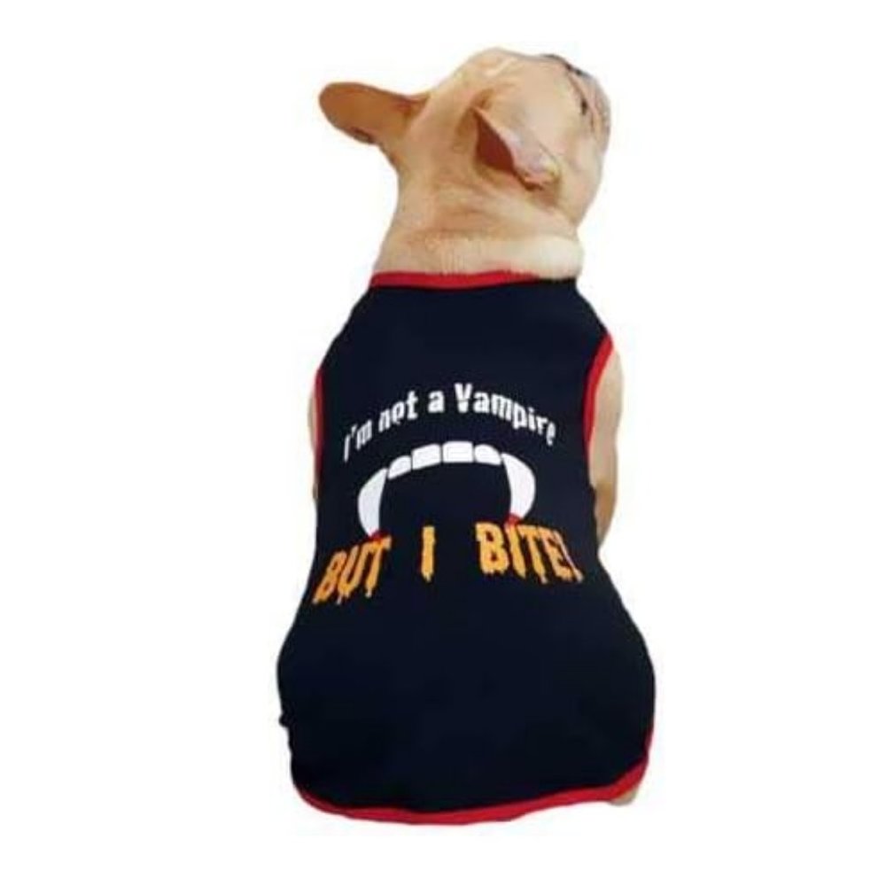 Casual Canine Vampire Tee Black Small/Medium